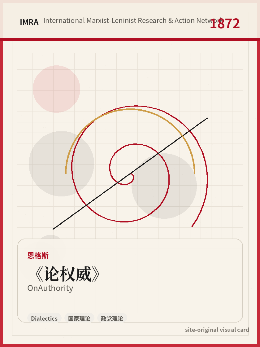 论权威 站内资料视觉卡，包含作者、年份和主题意象。 / On Authority site-generated reference visual card with author, year, and thematic imagery.